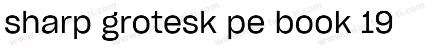 sharp grotesk pe book 19字体转换
